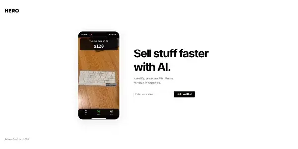 Screenshot of Hero AI