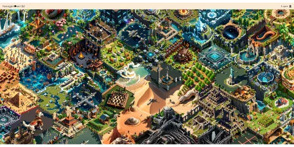Screenshot of Hexagen World AI