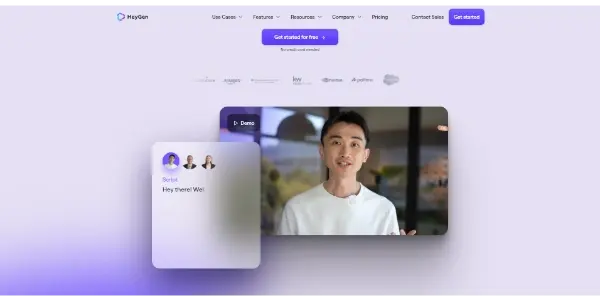 Screenshot of HeyGen AI