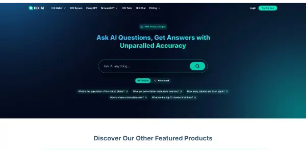 Screenshot of HIX.AI