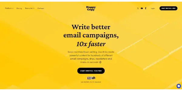 Screenshot of HoppyCopy