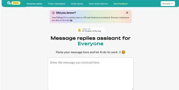 Screenshot of HowToReplyTo