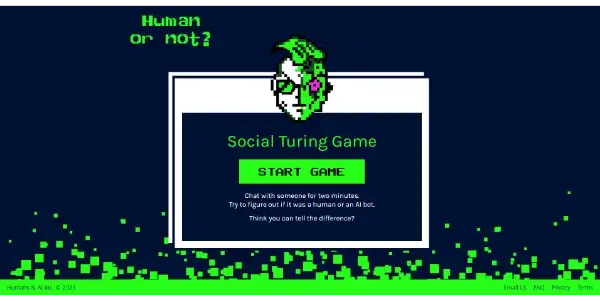 Screenshot of Human or Not 2