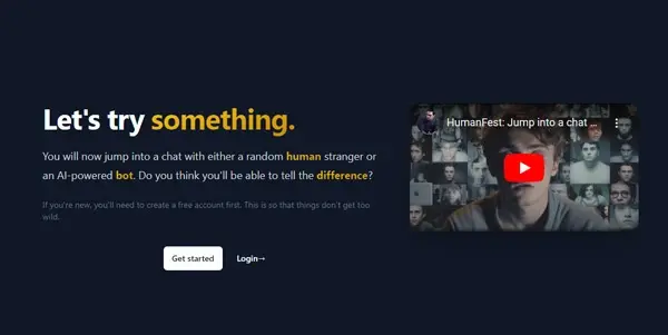 Screenshot of HumanFest