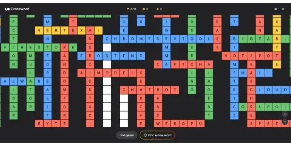 Screenshot of I/O Crossword