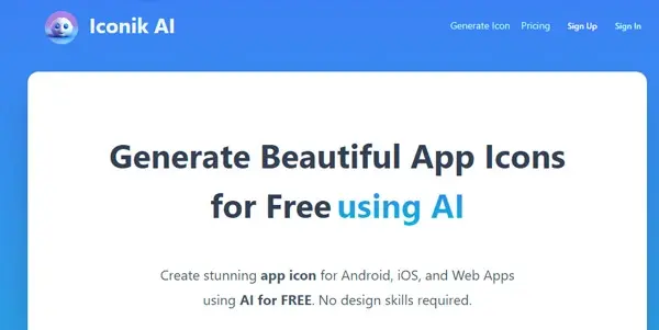 Screenshot of Iconik AI