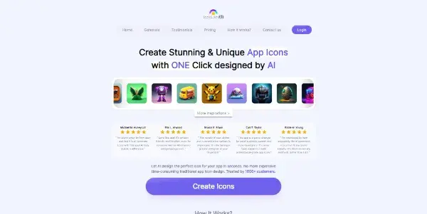 Screenshot of IconLab AI