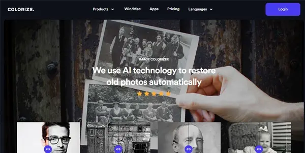 Screenshot of Imagecolorizer