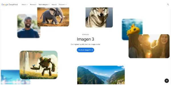 Screenshot of Imagen 3 by Google