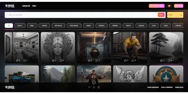 Screenshot of Imagine Anything