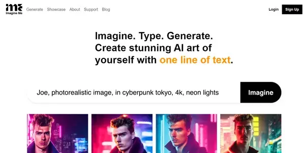 Screenshot of Imagine Me