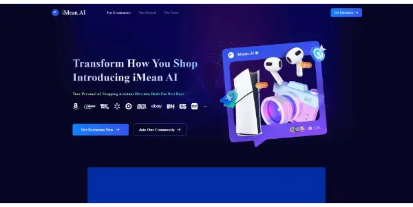 Screenshot of iMean Shopping