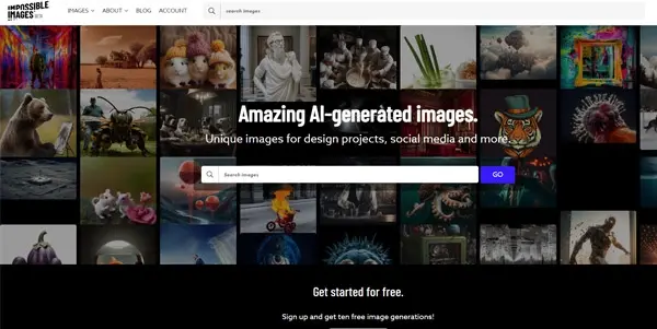 Screenshot of Impossible Images