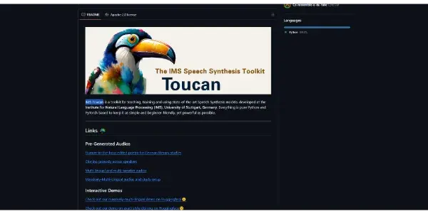 Screenshot of IMS Toucan