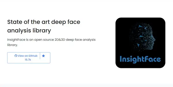 Screenshot of InsightFace