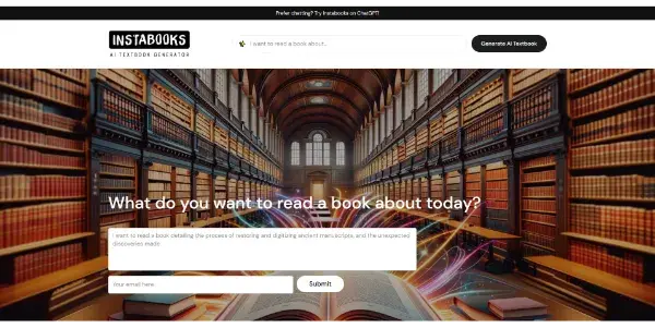 Screenshot of Instabooks