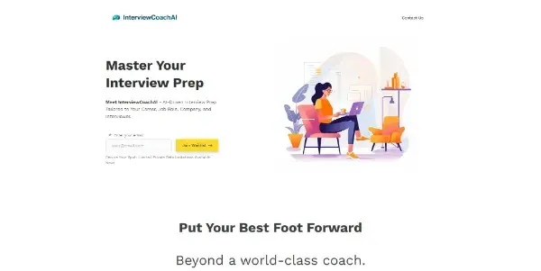 Screenshot of InterviewCoachAI