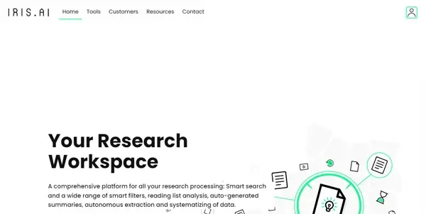 Screenshot of Iris AI