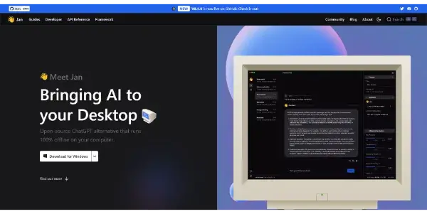 Screenshot of Jan.ai