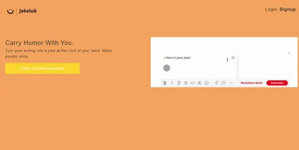 Screenshot of Jokelub