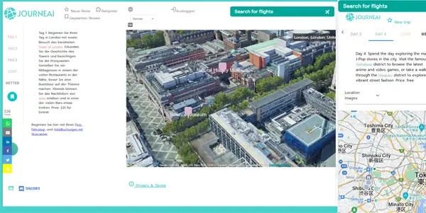 Screenshot of Journeai