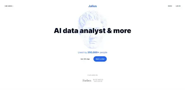 Screenshot of Julius.ai