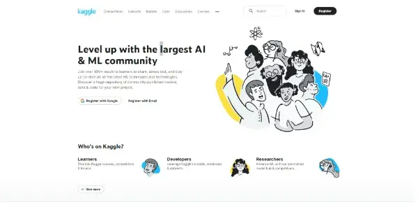 Screenshot of Kaggle