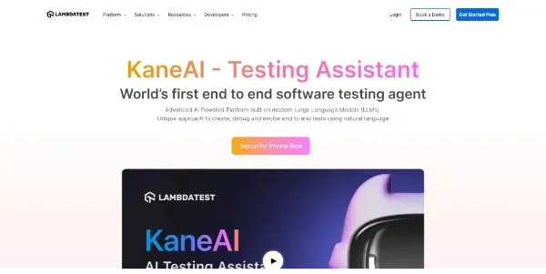 Screenshot of KaneAI
