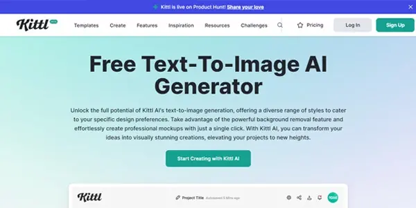 Screenshot of Kittl