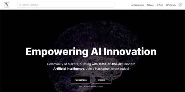Screenshot of Lablab.ai