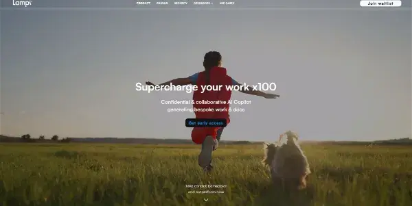 Screenshot of Lampi AI