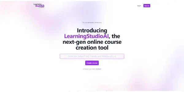 Screenshot of LearningStudioAI