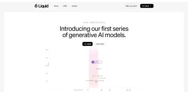 Screenshot of Liquid AI