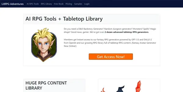 Screenshot of LitRPG Adventures