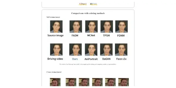 Screenshot of LivePortrait AI