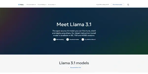 Screenshot of Llama 3.1 405B