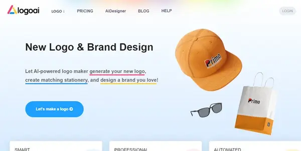 Screenshot of LogoAI