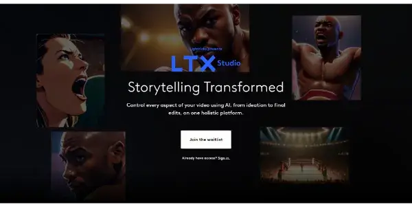 Screenshot of LTX Studio