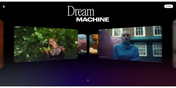 Screenshot of Luma Dream Machine