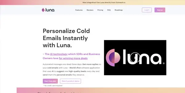 Screenshot of Luna
