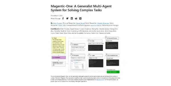 Screenshot of Magentic-One
