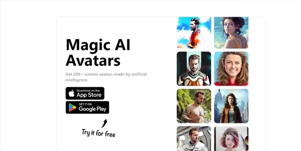 Screenshot of Magic AI Avatars