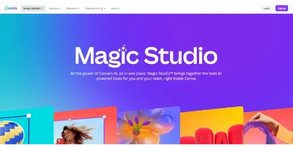 Screenshot of Magic Studio Canva