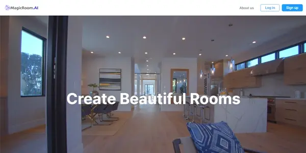 Screenshot of MagicRoom AI