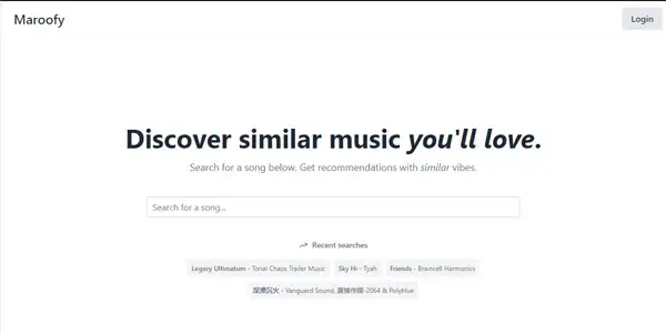 Screenshot of Maroofy