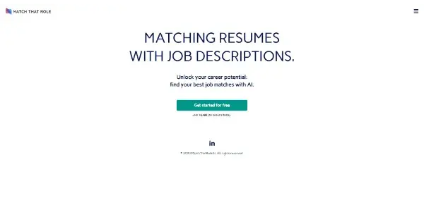 Screenshot of Match That Role