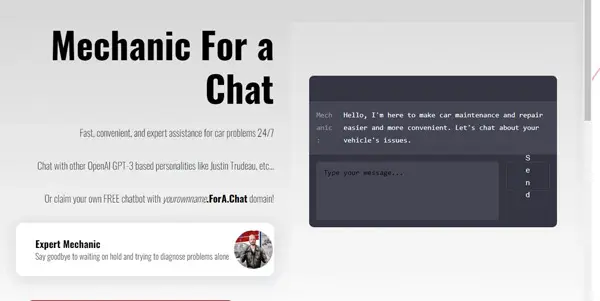 Screenshot of Mechanic For A Chat