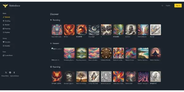 Screenshot of Melodisco