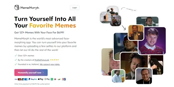 Screenshot of MemeMorph