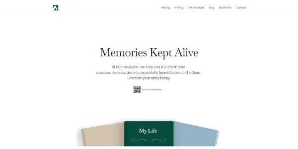 Screenshot of MemoryLane